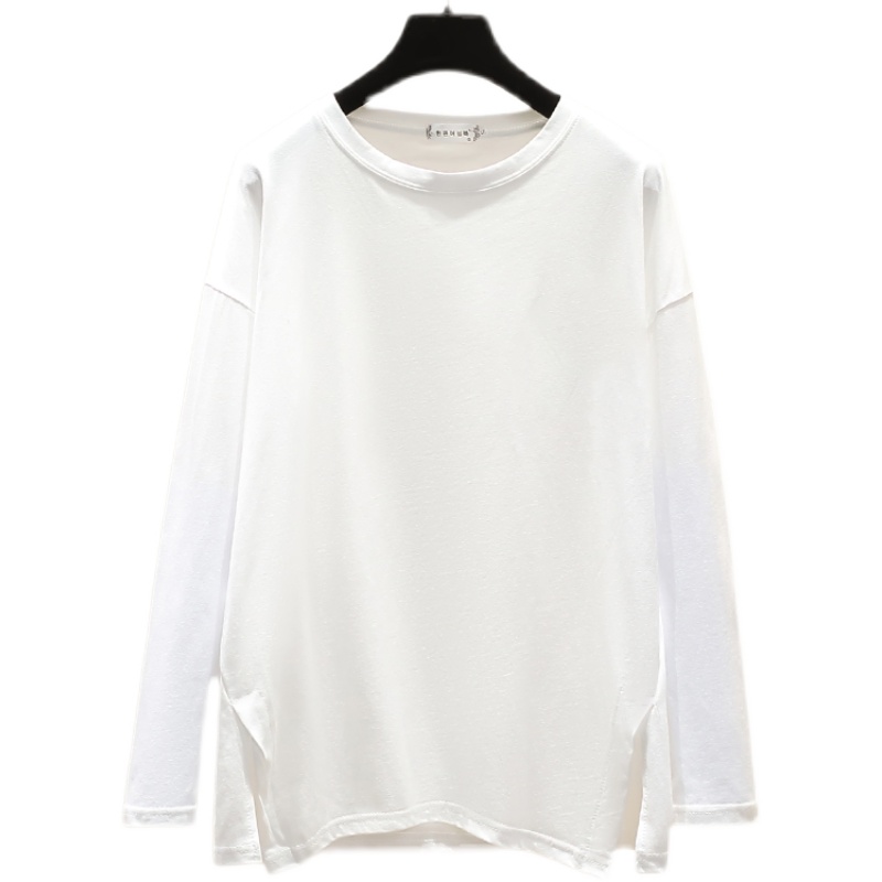 Pure cotton T-shirt long sleeve bottoming shirt for women