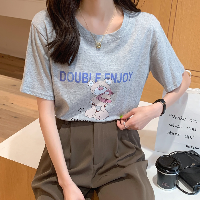 All-match tops short sleeve T-shirt for women