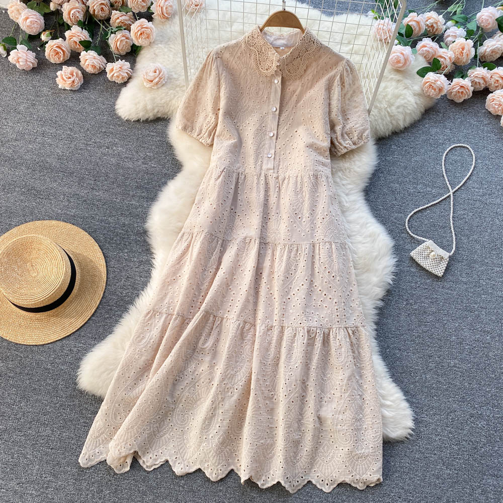 Summer fashion temperament big skirt loose dress for women