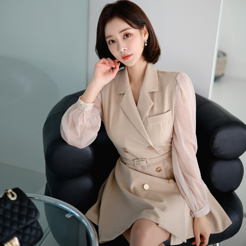 Fashion profession Korean style dress spring slim business suit