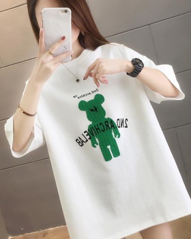 Loose summer large yard Korean style T-shirt for women