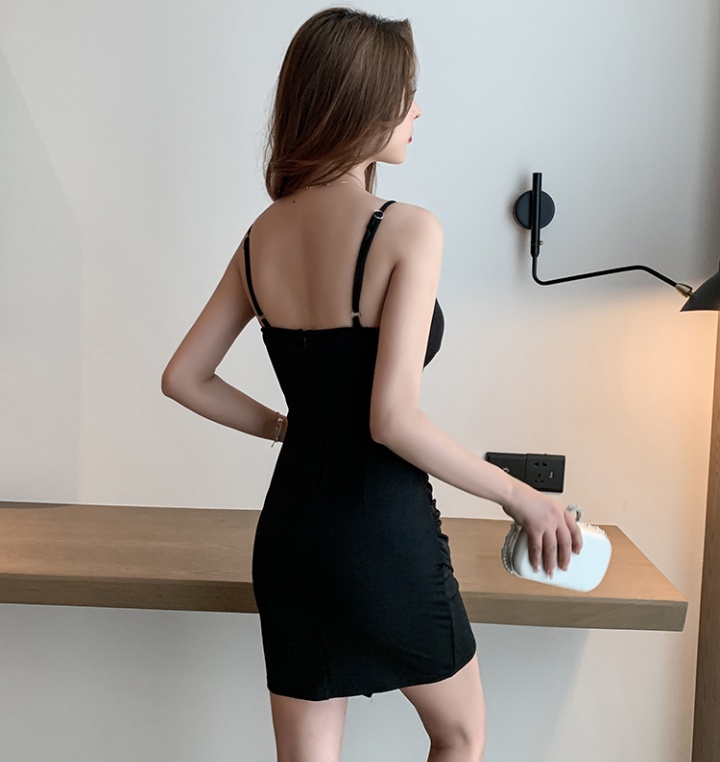 Temperament sling T-back sexy tight dress