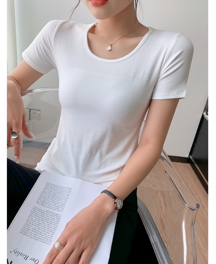 Slim summer T-shirt short sleeve tops for women