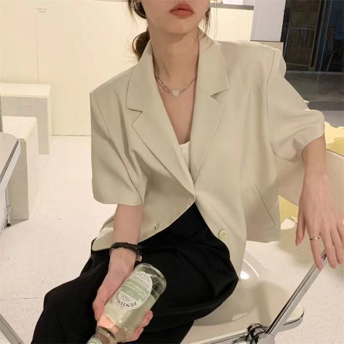 Summer large yard coat short business suit for women