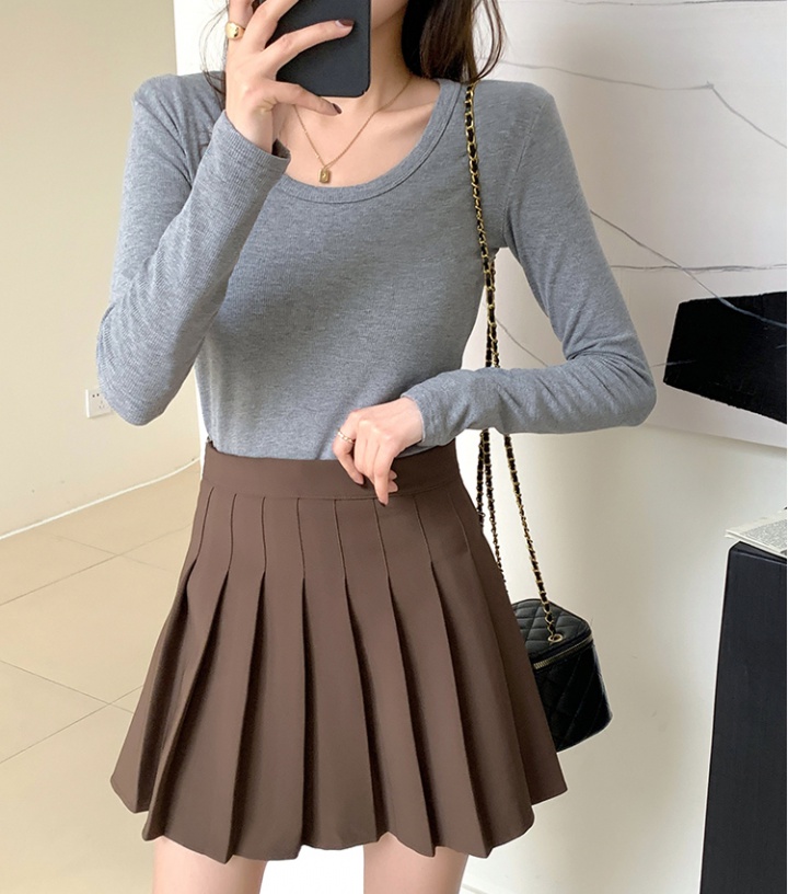 Long sleeve bottoming shirt spring T-shirt for women