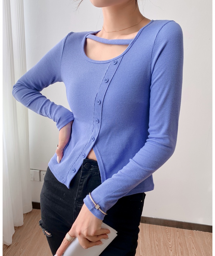 Slim bottoming shirt long sleeve tops for women