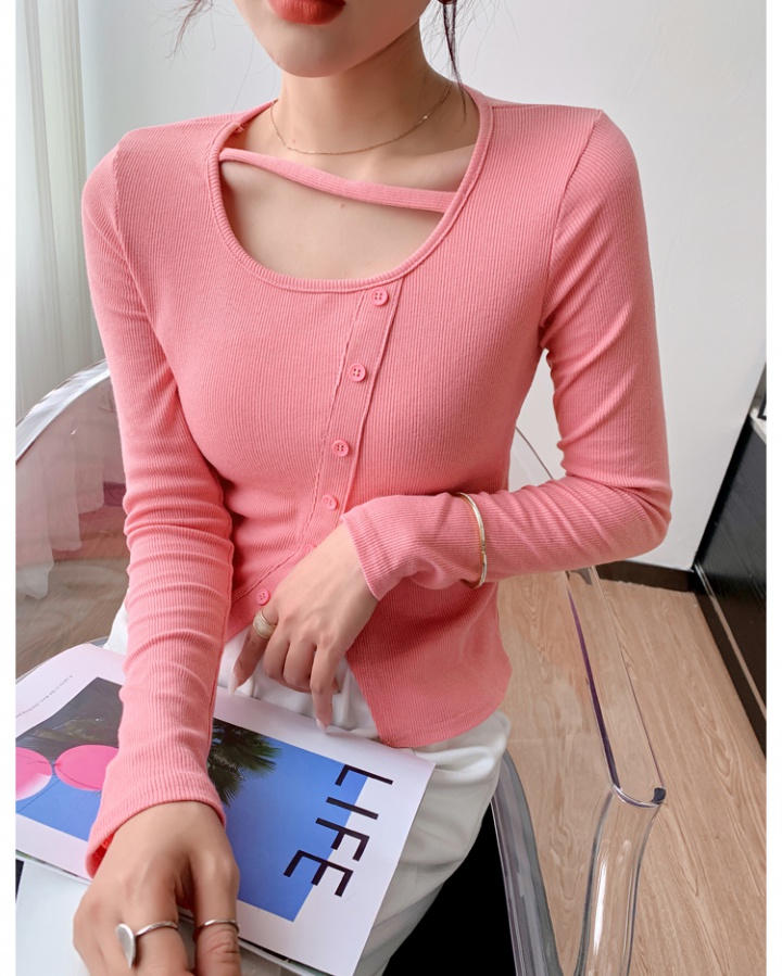 Slim bottoming shirt long sleeve tops for women