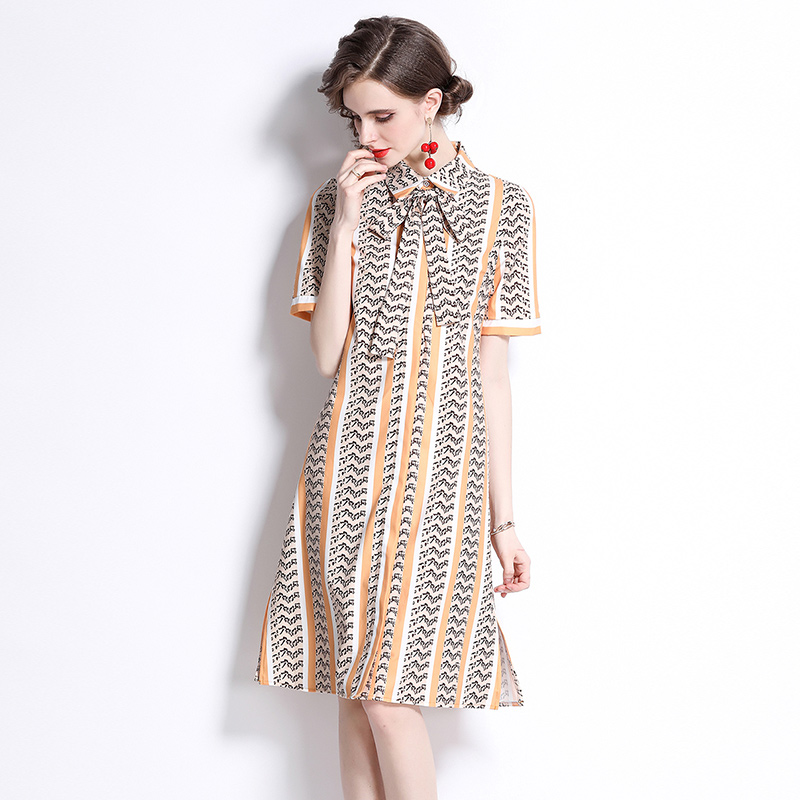 Fashion spring loose printing dress