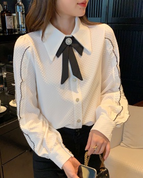 Mixed colors Korean style tops spring shirt for women