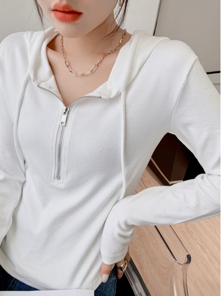 Loose spring and autumn coat hooded short hoodie