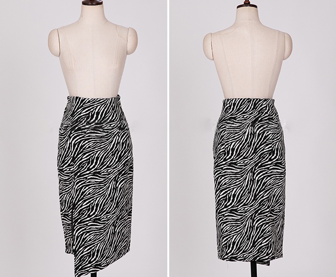 Sexy spring skirt split tops 2pcs set for women
