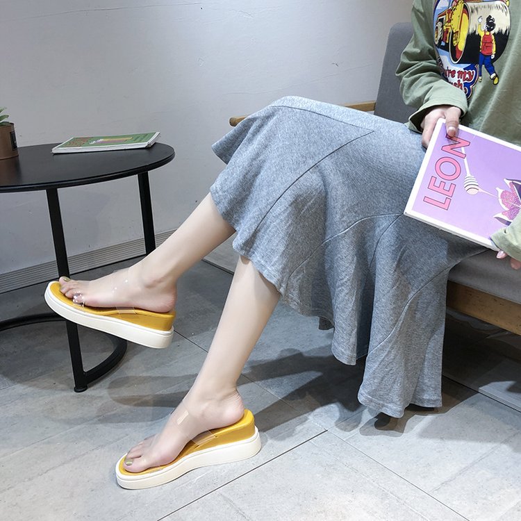 Summer fish mouth Korean style slipsole slippers