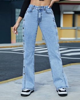 Fashion slit jeans