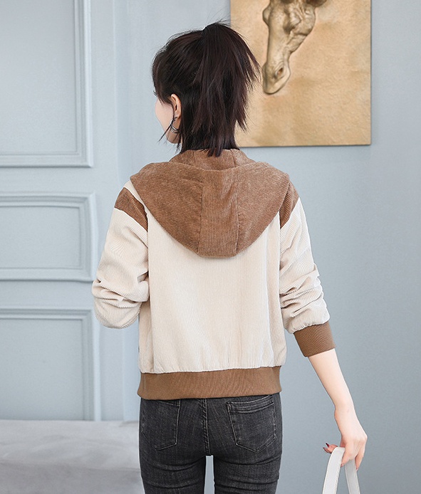 Hooded Casual coat spring loose cardigan for women