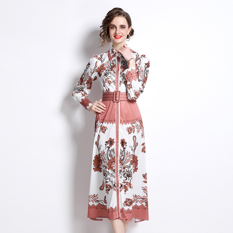 Colors temperament long dress slim fashion dress