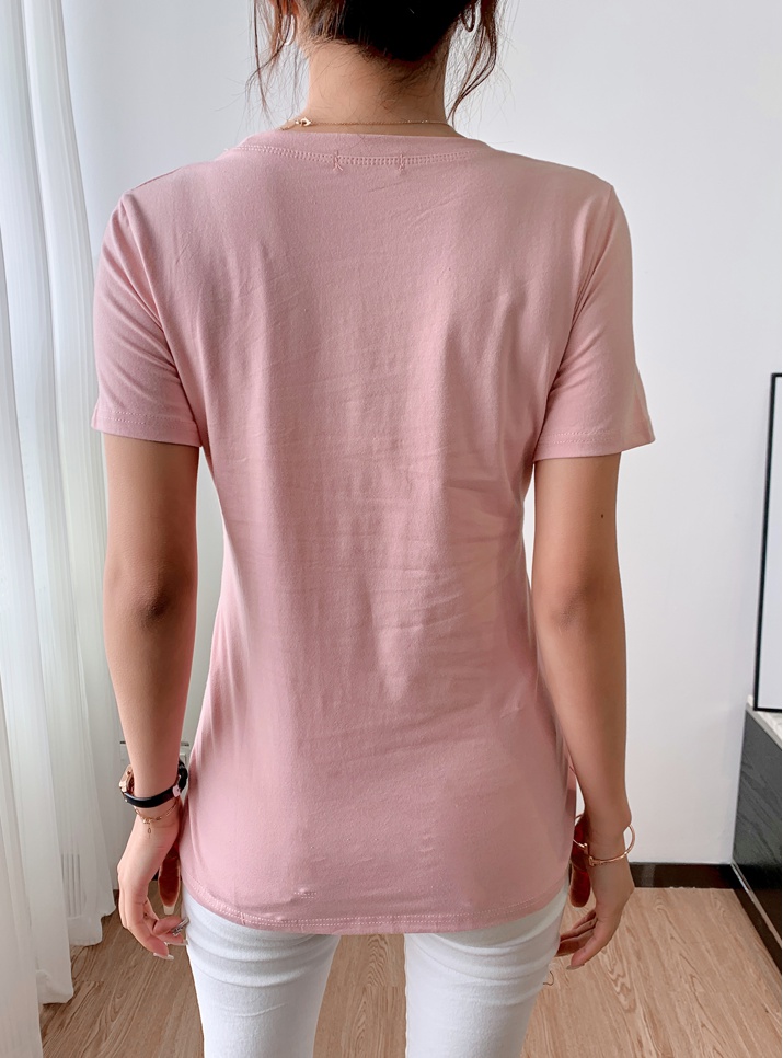 Short sleeve summer tops Western style T-shirt for women