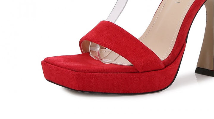 Broadcloth high-heeled shoes fashion sandals