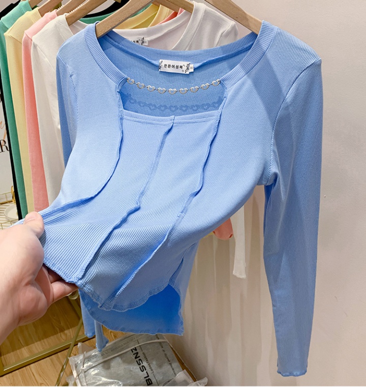 Spring slim bottoming shirt spicegirl T-shirt for women