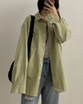 Casual all-match loose Korean style shirt for women