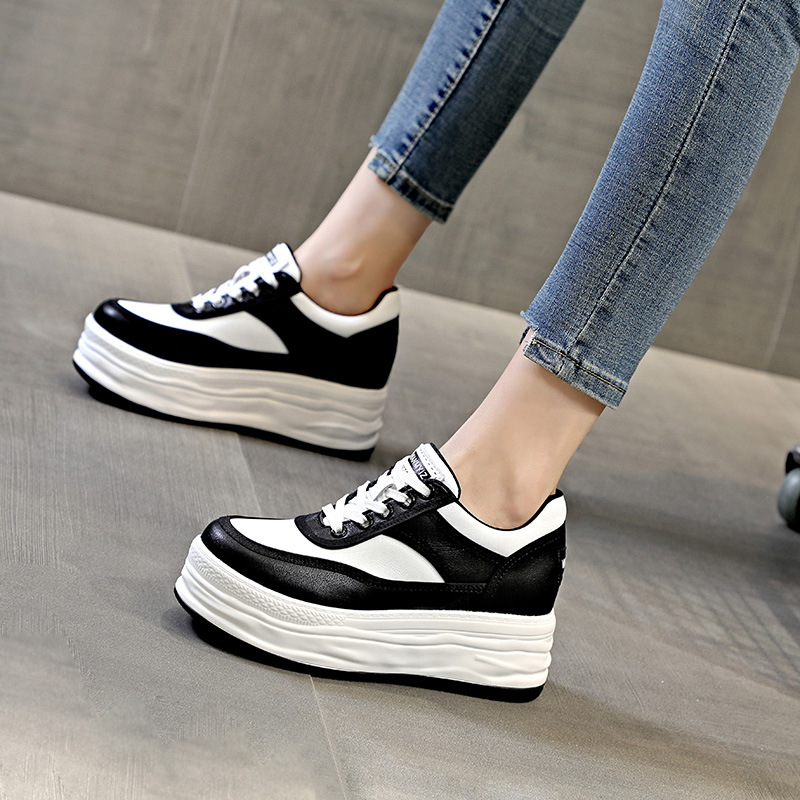 Spring flat within increased Casual sports shoes for women