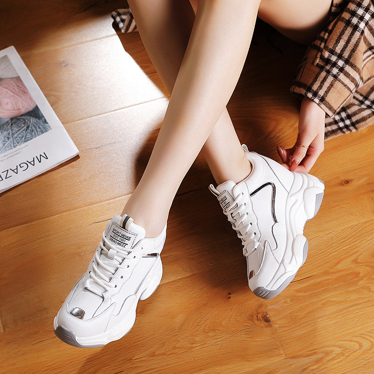 Thick crust heighten spring shoes Casual trifle Sports shoes