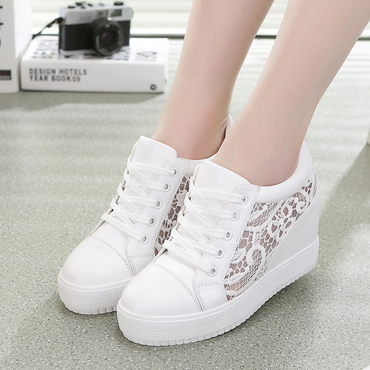 Spring heighten sports student Casual thick crust frenum shoes