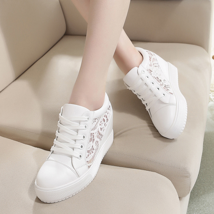Spring heighten sports student Casual thick crust frenum shoes