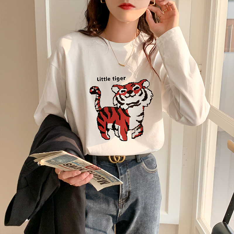 Long sleeve bottoming shirt spring and autumn tops for women