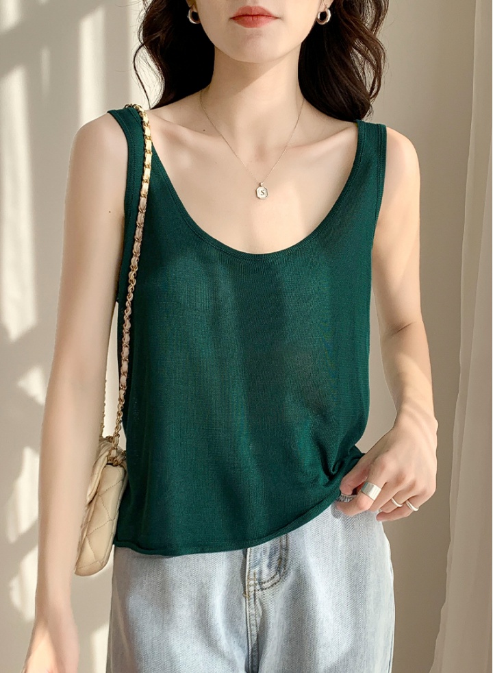 V-neck sexy small sling loose vest for women