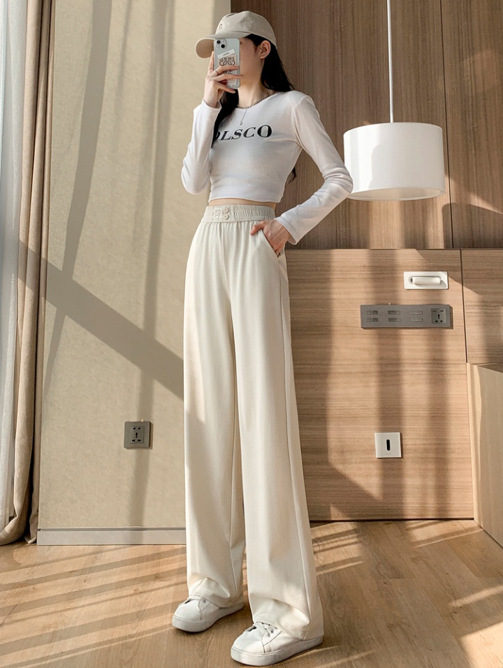 High waist casual pants wide leg pants for women