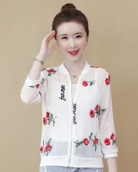 Embroidered jacket fashion shirts for women