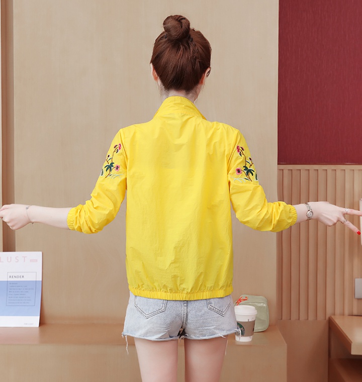 Student short thin coat Korean style sun shirt for women