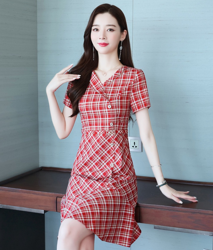 Fashionable slim Western style dress for women