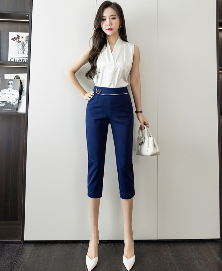 Feet pencil pants straight pants cropped pants for women