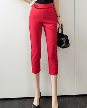 Feet pencil pants straight pants cropped pants for women