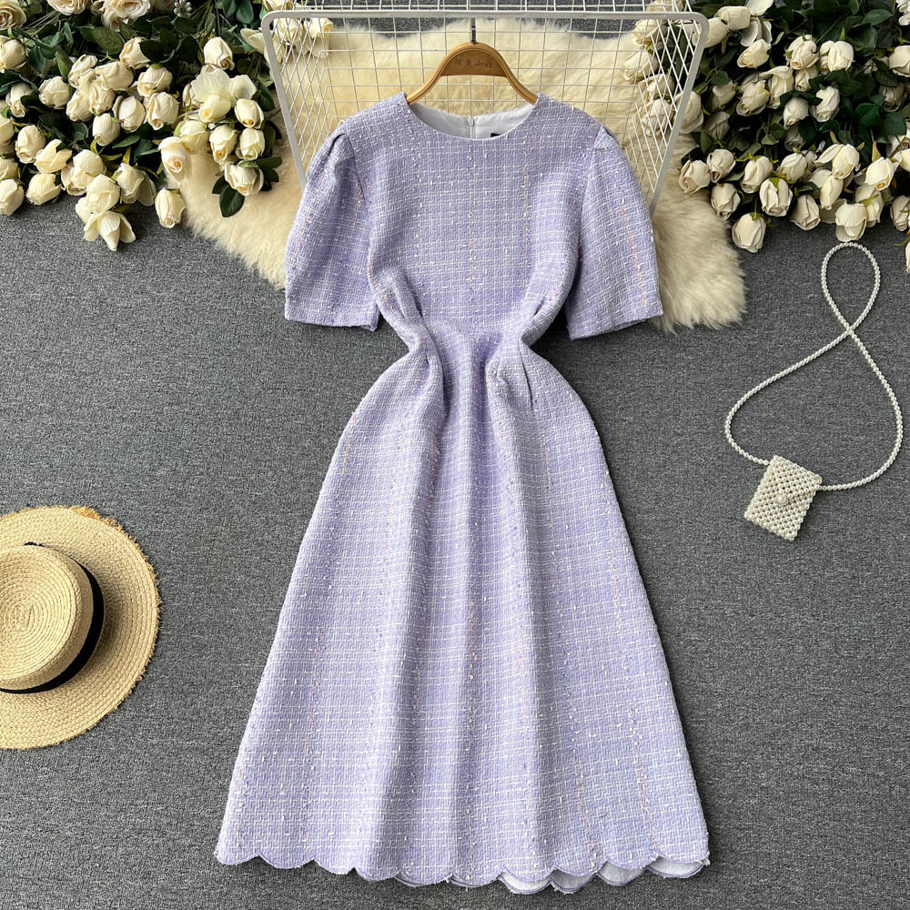 Sweet slim France style summer retro elegant dress