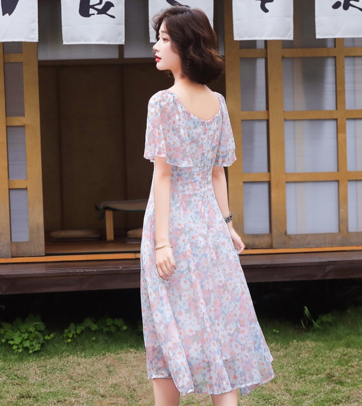 Slim summer ladies lady chiffon dress for women