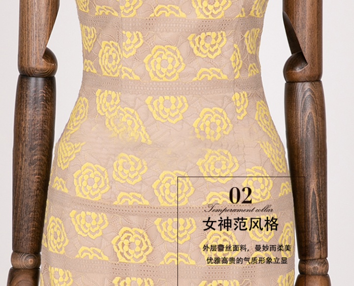Temperament Korean style slim vest long spring dress