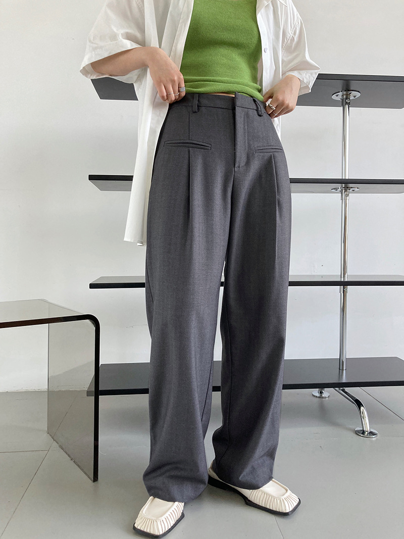 Spring and autumn Korean style suit pants wide leg pants