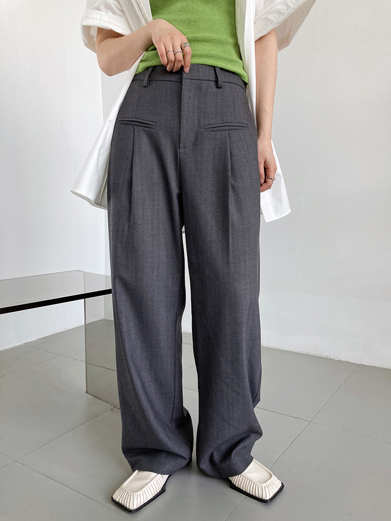 Spring and autumn Korean style suit pants wide leg pants