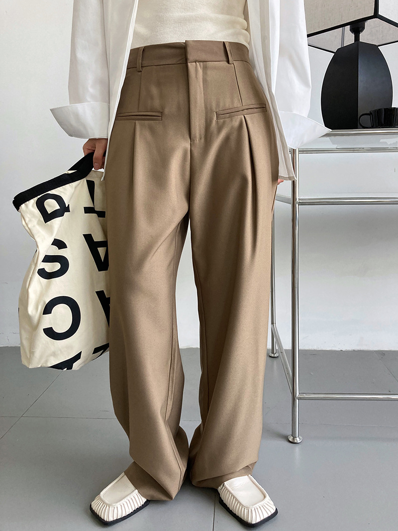 Spring and autumn Korean style suit pants wide leg pants