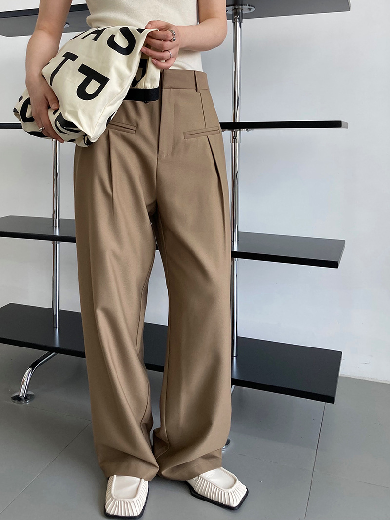 Spring and autumn Korean style suit pants wide leg pants