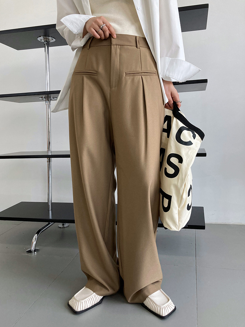 Spring and autumn Korean style suit pants wide leg pants