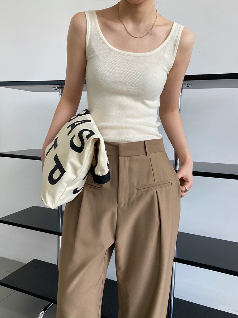 Spring and autumn Korean style suit pants wide leg pants