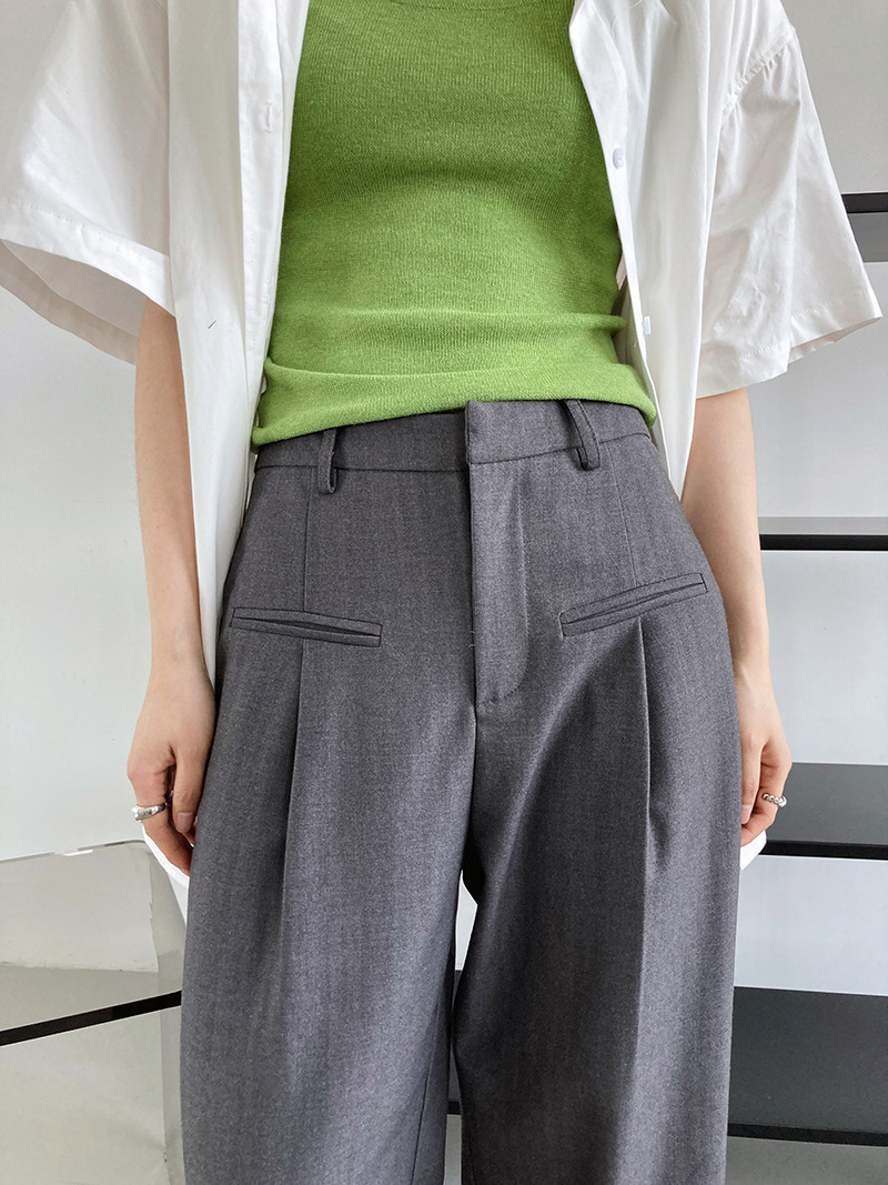 Spring and autumn Korean style suit pants wide leg pants