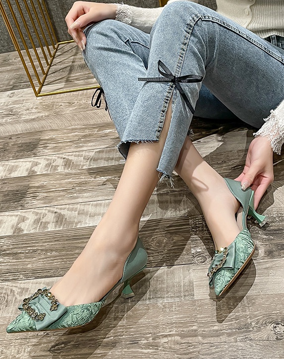 All-match spring and summer shoes maiden high-heeled shoes