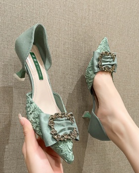 All-match spring and summer shoes maiden high-heeled shoes