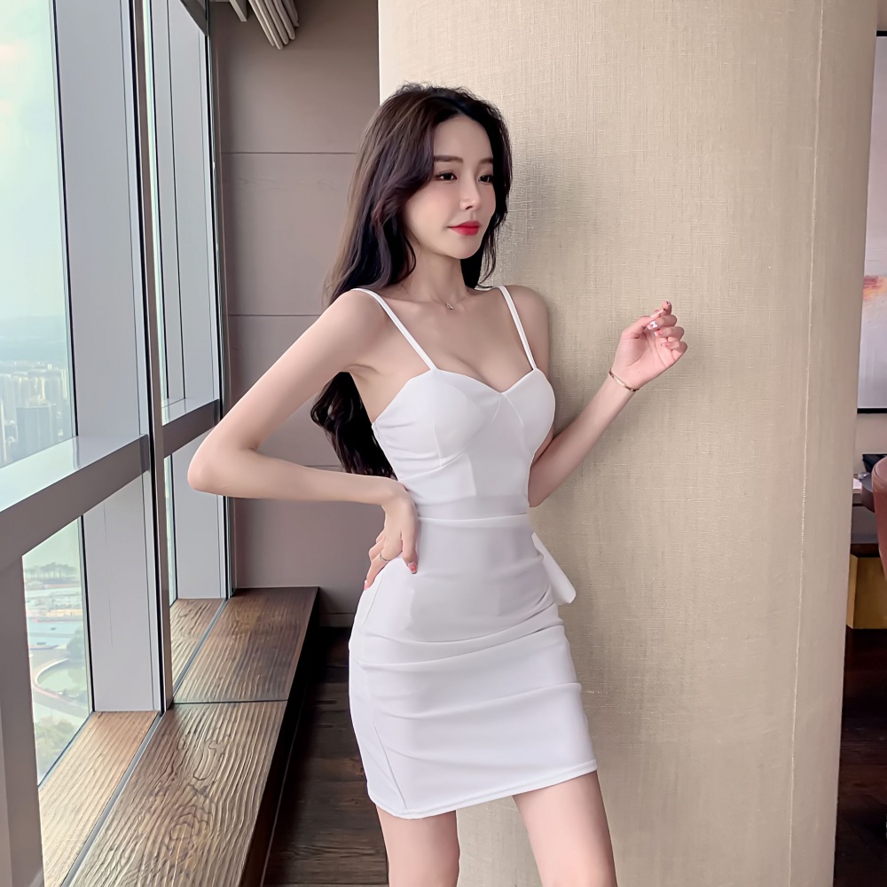 Low-cut fashion sling slim sexy dress