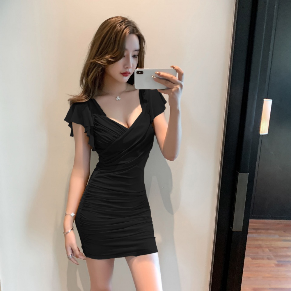 Gauze package hip temperament dress for women