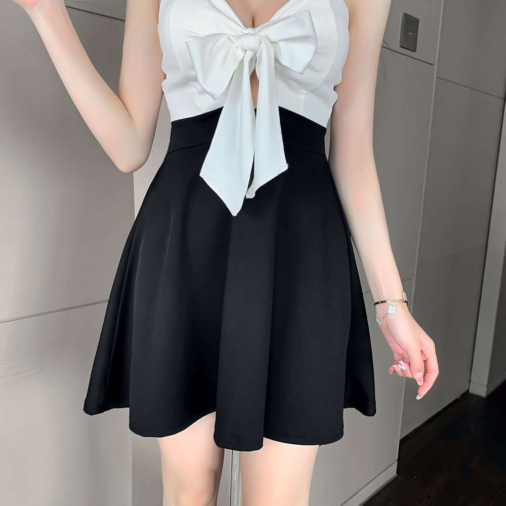 Maiden slim sweet temperament summer bow dress